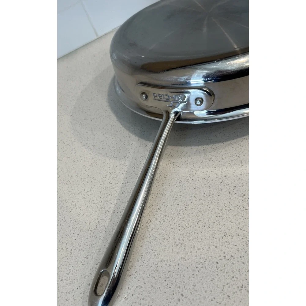 All-Clad Stainless Steel Sauté Saucepan 3 Quart 11 inches 3-ply Two Handle READ